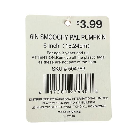 Kaisiyang Smoochy Pals Halloween Pumpkin Squishy  Spooky Monster Plushie 6" - Picture 12 of 12